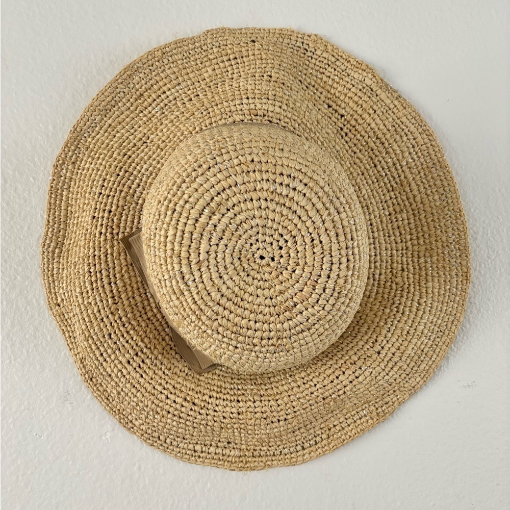 FLORABELLA Marcella Crochet Raffia Hat with Ribbon Trim - Picture 11 of 13